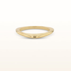 Yellow Gold Plated Sterling Silver Brushed Finish
