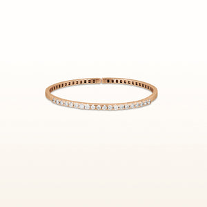 Flexible Cuff Diamond Bracelet in 14kt Rose Gold