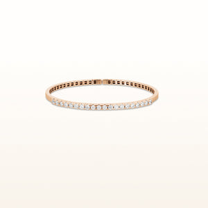 Flexible Cuff Diamond Bracelet in 14kt Rose Gold