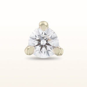 Single Martini Style Diamond Stud Earring, G-H-I/SI1-SI2 under 0.25 ctw