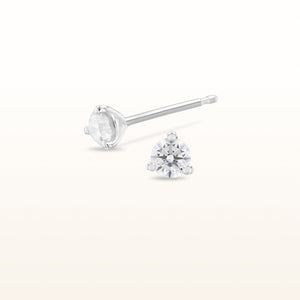 Martini Style Diamond Stud Earrings, G-H-I/SI1-SI2 under 0.50 ctw