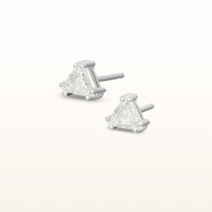 Trillion Diamond Stud Earrings