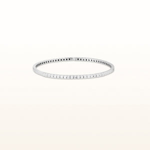 Flexible Cuff Diamond Bracelet in 14kt White Gold