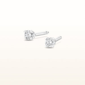 4-Prong Style Diamond Stud Earrings, G-H-I/SI1-SI2 under 0.50 ctw