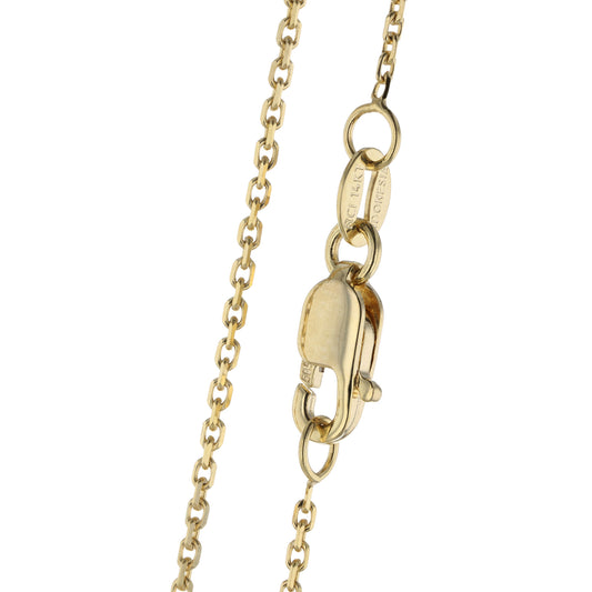 18K Yellow Gold Adjustable Chain 16