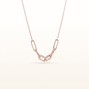 925 Sterling Silver Paperclip Necklace