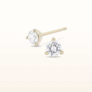 Martini Style Diamond Stud Earrings