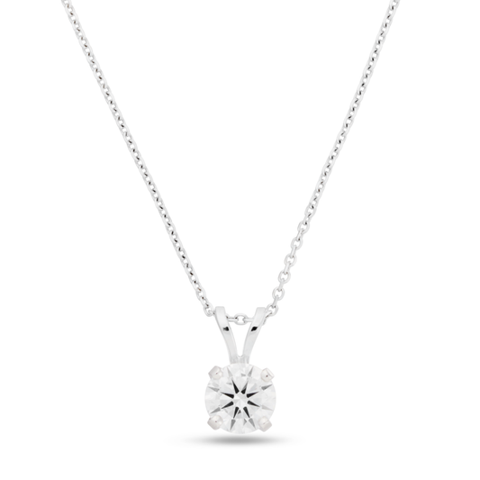 1.00 carat Round Brilliant Cut Lab Created Diamond Solitaire Pendant