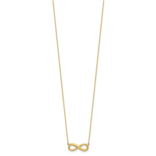 Infinity Link Necklace in 14kt Yellow Gold