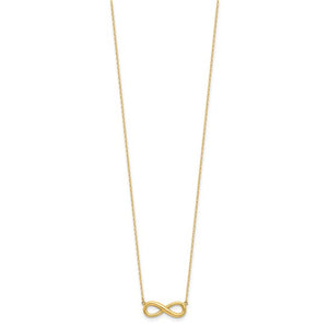 Infinity Link Necklace in 14kt Yellow Gold