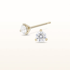 Martini Style Diamond Stud Earrings