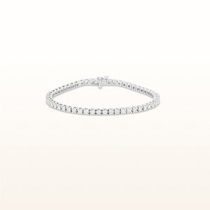 Classic Round Diamond Tennis Bracelet in 14kt White Gold