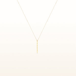 Yellow Gold Plated 925 Sterling Silver Paperclip Drop Pendant