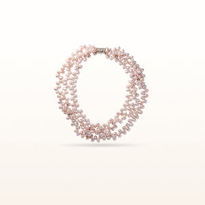 Pink Freshwater Cultured Pearl Multi-Strand Necklace