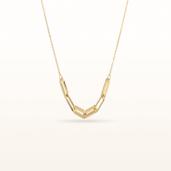 925 Sterling Silver Paperclip Necklace
