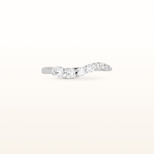 0.25 ctw 7-Stone Diamond Journey Ring in 14kt White Gold