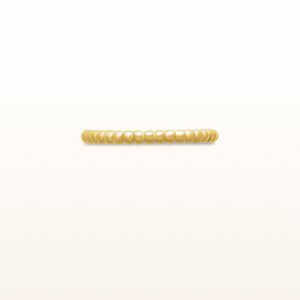 2.0 mm Stackable Beaded Band in 14kt Yellow Gold