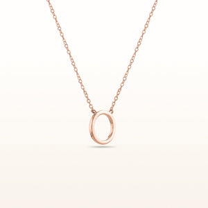Petite Circle Pendant in Rose Gold Plated 925 Sterling Silver
