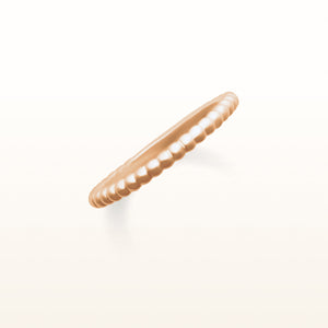 2.0 mm Stackable Beaded Band in 14kt Rose Gold