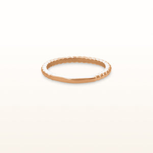 2.0 mm Stackable Beaded Band in 14kt Rose Gold