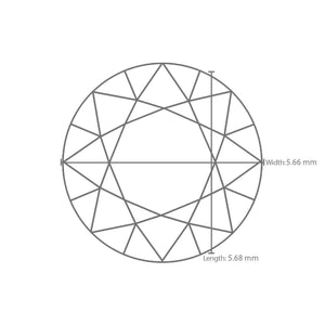 0.71 Carat D Color SI1 Clarity IGI Certified Natural Round Brilliant Cut Diamond