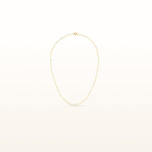 Yellow Gold Plated 925 Sterling Silver Mini Heart Link Necklace
