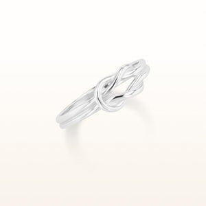 Petite Infinity Knot Ring in 925 Sterling Silver