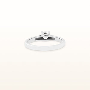 0.32 ct Round Diamond Solitaire Engagement Ring in 14kt White Gold