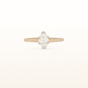 0.69 ct. Marquise Diamond Solitaire Ring in 14kt Yellow Gold