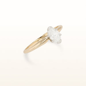0.69 ct. Marquise Diamond Solitaire Ring in 14kt Yellow Gold