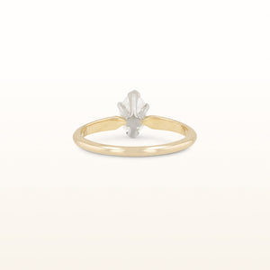 0.69 ct. Marquise Diamond Solitaire Ring in 14kt Yellow Gold