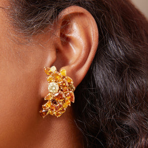 LeoDaniels Signature Multi-Color, Multi-Shape Earrings in 18kt Yellow Gold