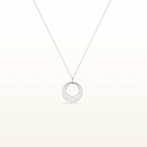 Multi-Circle Pendant in 925 Sterling Silver