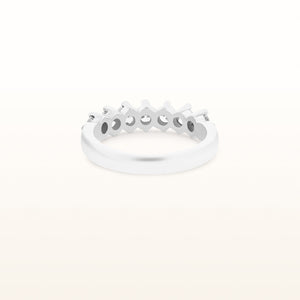 3/4 ctw Prong-Set Diamond Band in 14kt White Gold