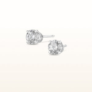 4-Prong Style Diamond Stud Earrings