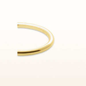 Yellow Gold Plated 925 Sterling Silver High Polish Bangle Bracelet