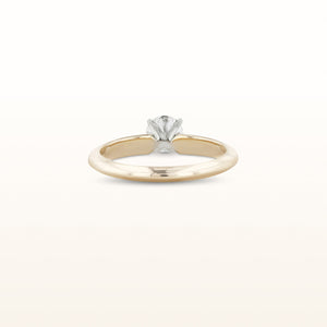 0.56 carat Round Diamond Solitaire Ring in 14kt White Gold