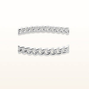 Curb Link Bangle Bracelet in 925 Sterling Silver