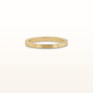 Yellow Gold Plated 925 Sterling Silver Wire Brushed Ring