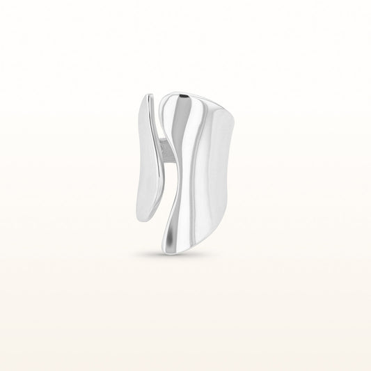 925 Sterling Silver Open Wave Ring