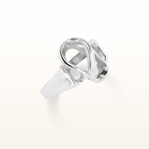 Swirl Ring in 925 Sterling Silver