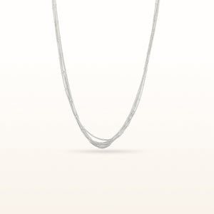 925 Sterling Silver Multi-Strand Necklace