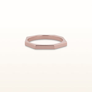 Rose Gold Plated 925 Sterling Silver Geometric Ring