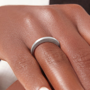 925 Sterling Silver Wire Brushed Ring