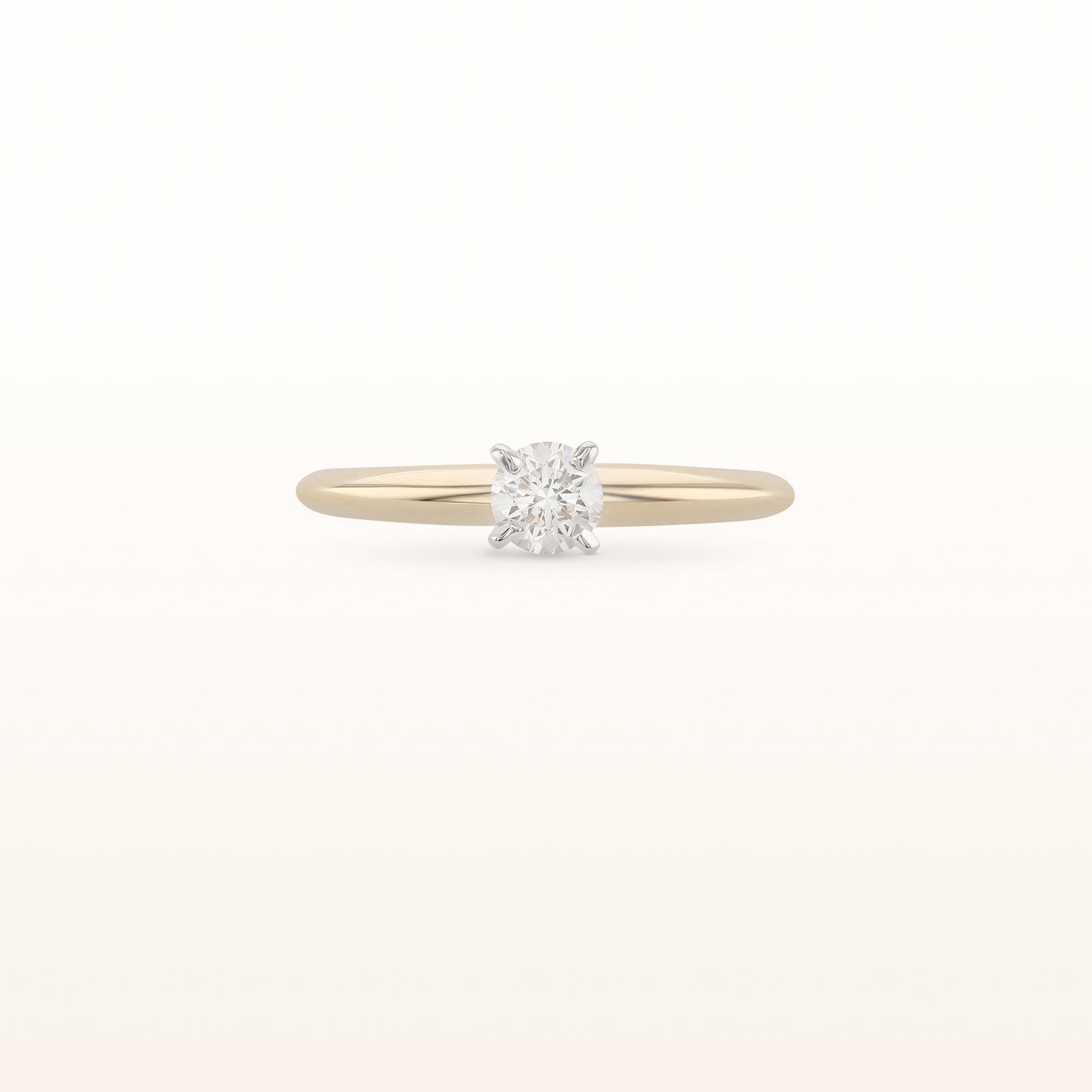 0.22 ct. Round Diamond Solitaire Ring in 14kt Yellow Gold