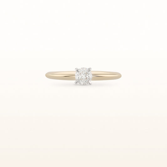 0.22 ct. Round Diamond Solitaire Ring in 14kt Yellow Gold