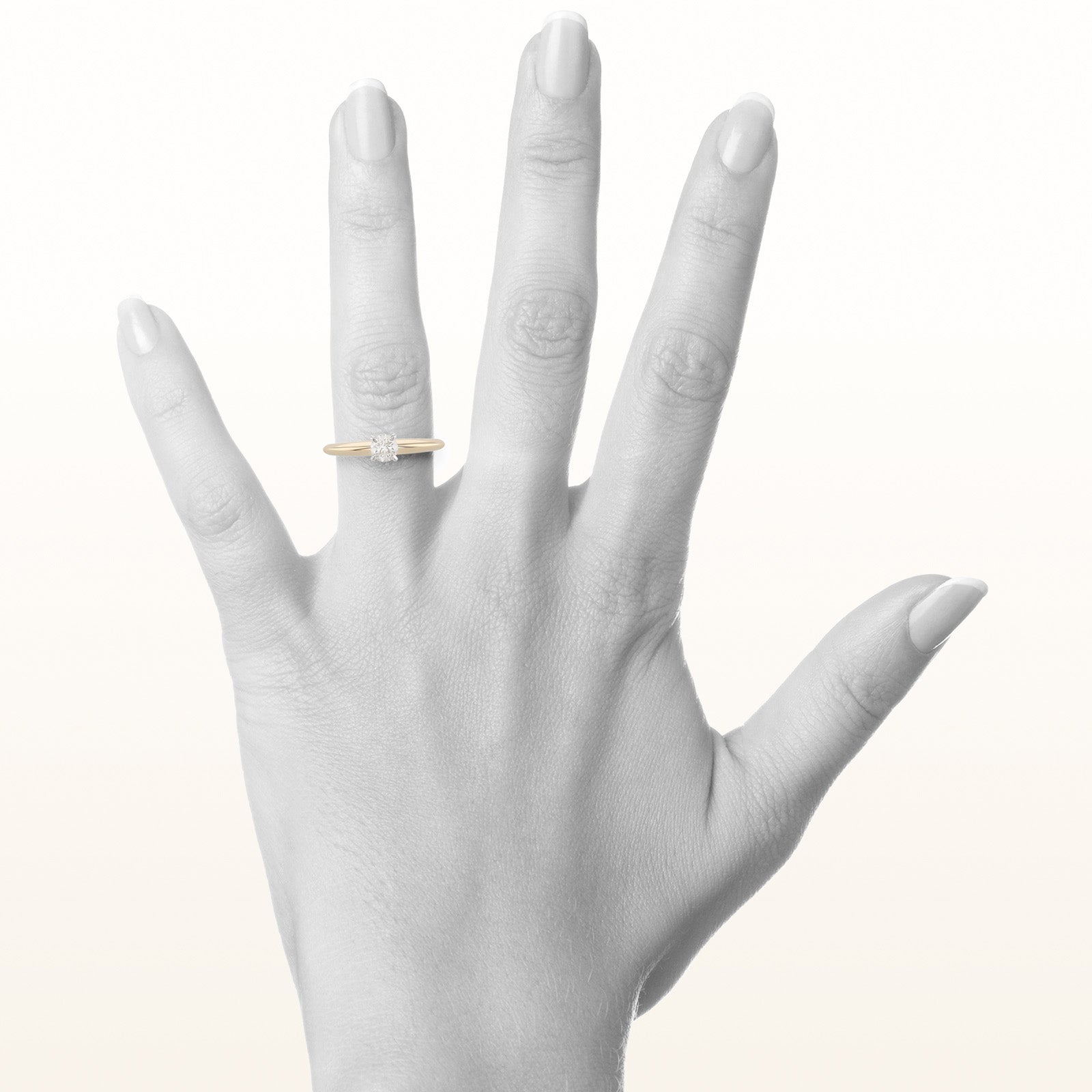 0.22 ct. Round Diamond Solitaire Ring in 14kt Yellow Gold