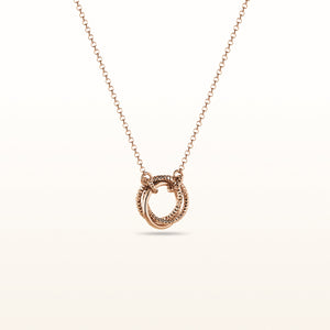 Rose Gold Plated 925 Sterling Silver Infinity Pendant