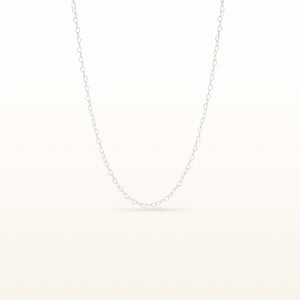 925 Sterling Silver Mini Heart Link Necklace