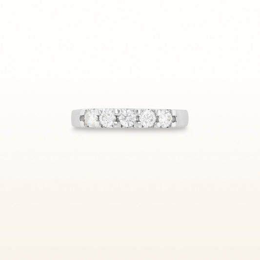 0.45 ctw Five-Stone Diamond Ring in 14kt White Gold